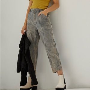 High Rise Acid Wash Jeans